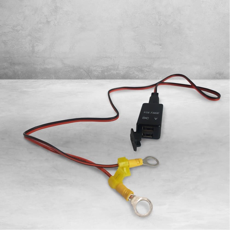 USB Phone Charger Voltmeter & Terminal Wiring Kit DLUSBVM