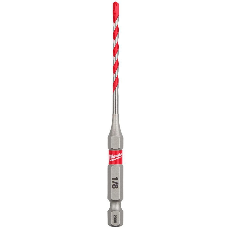 MILWAUKEE 1/8 X 3-1/2 Carbide Hammer Drill Bit w/ POWER TIP