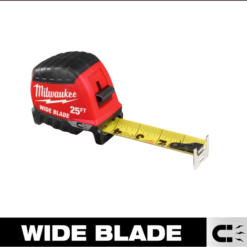 MILWAUKEE 25′ Wide Blade Magnetic Tape Measure