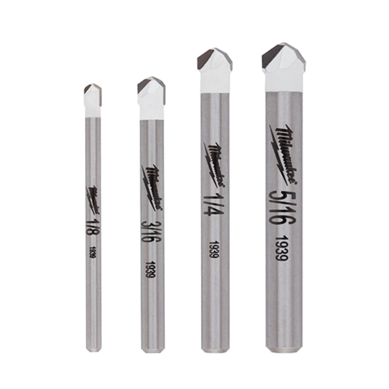 MILWAUKEE 4 PC. Tile & Natural Stone Drill Bit Set