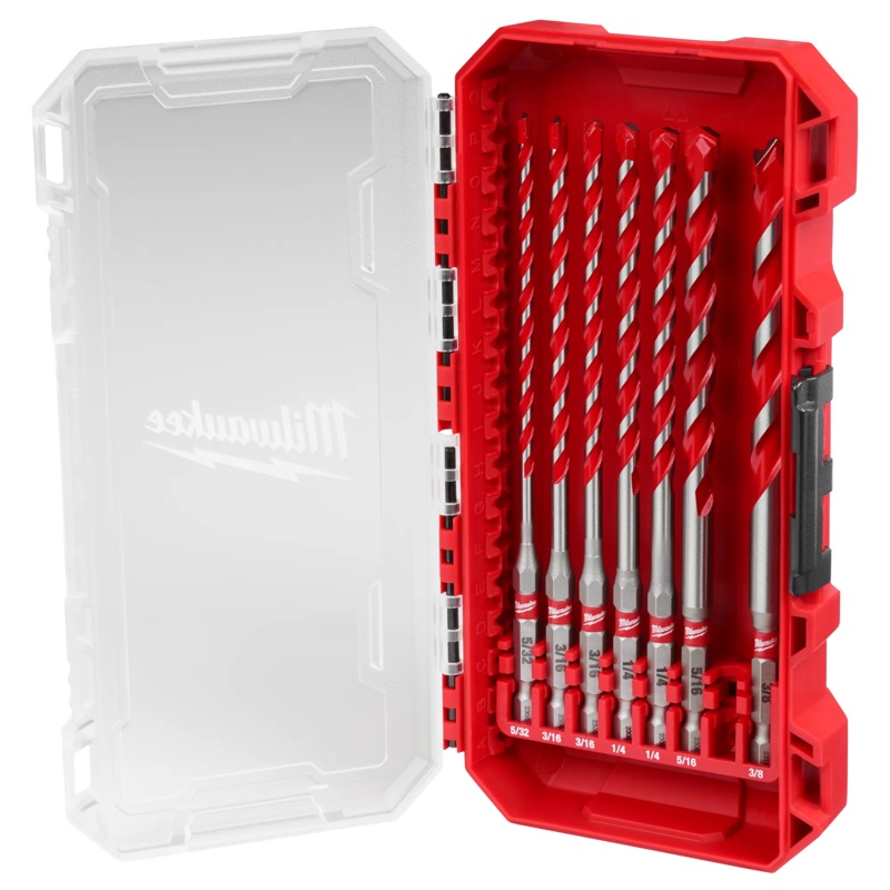 MILWAUKEE 7 PC. SHOCKWAVE IMPACT DUTY Carbide Hammer Drill Bit Set