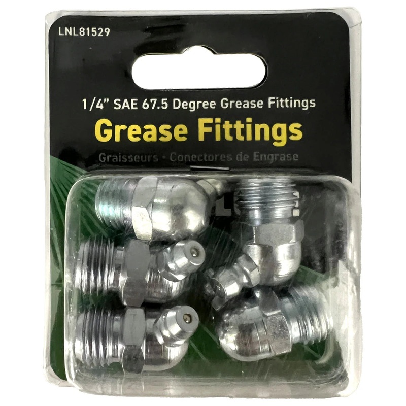 LOCKNLUBE Grease Fittings – 1/4 NPT 67.5 Degree Grease Fittings