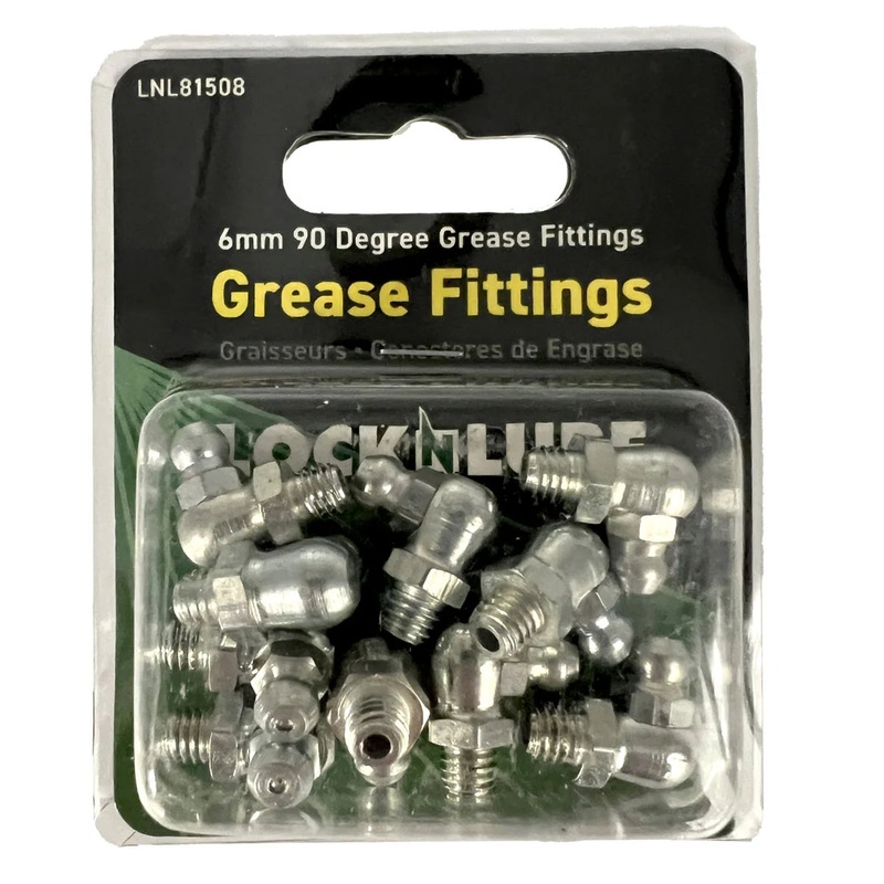 LOCKNLUBE Grease Fittings – 6mm 90 Degree Grease Fittings