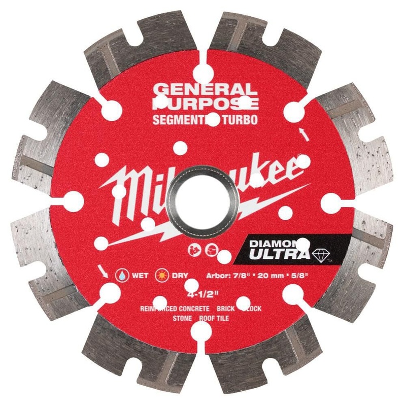MILWAUKEE DIAMOND ULTRA Segmented Turbo General Purpose Blades