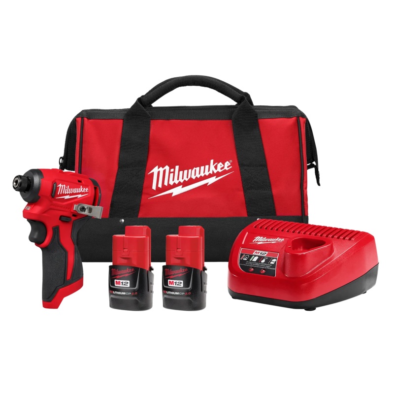 MILWAUKEE M12 Sub Compact 1/4 Hex Impact Driver Kit