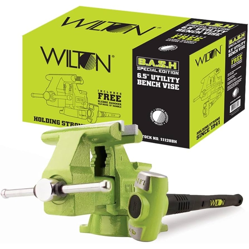 WILTON 6.5 BASH Utility Vise w/ 4 lb Hammer