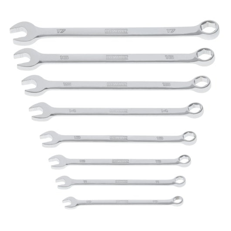 DEWALT 8 PC. TOUGHSERIES Metric Combination Wrench Set