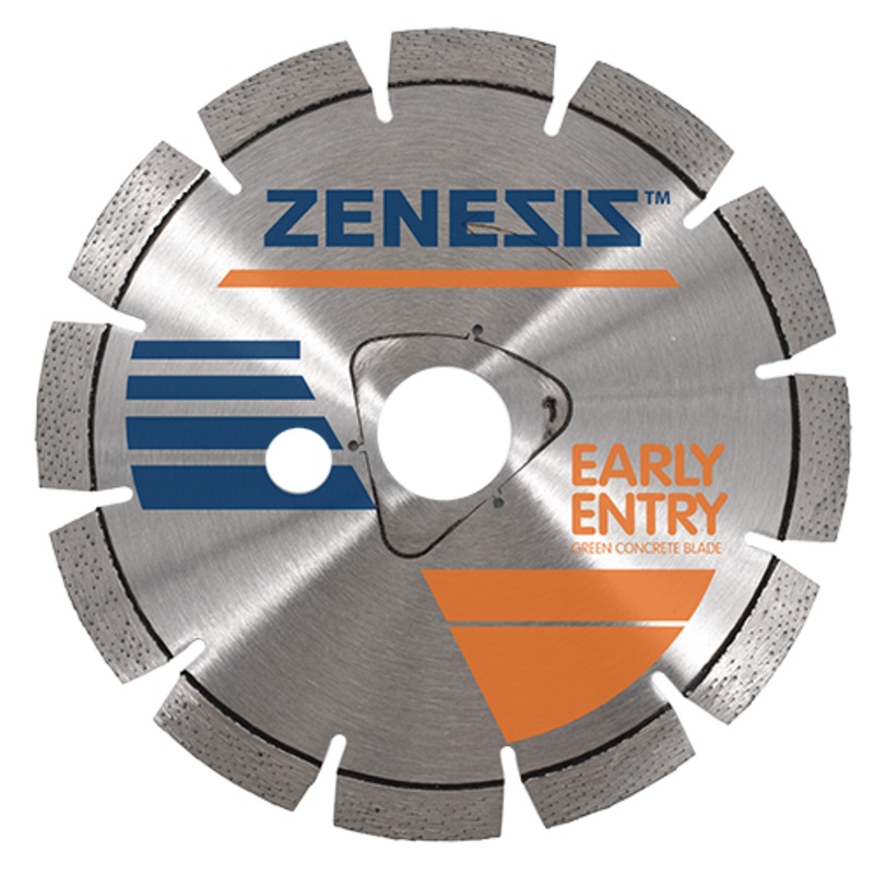 DIAMOND VANTAGE ZENESIS Z350 Orange Green Concrete Blades