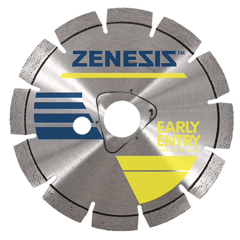 DIAMOND VANTAGE ZENESIS Z550 Yellow Green Concrete Blades