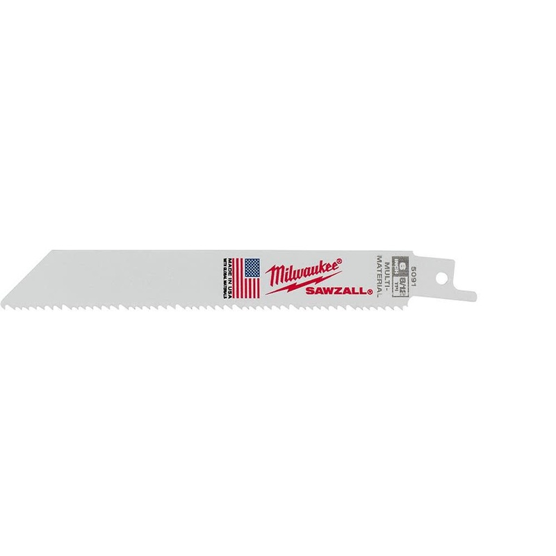 MILWAUKEE 8/12 TPI SAWZALL Standard Multi-Material Blades