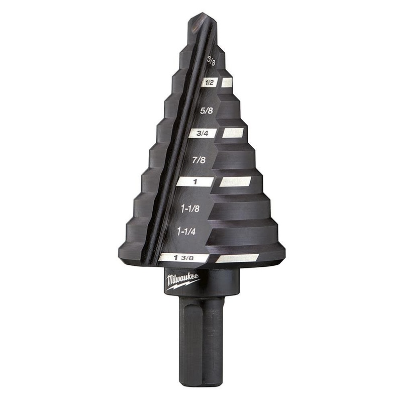 MILWAUKEE 1/4 – 1-3/8 Step Drill Bit