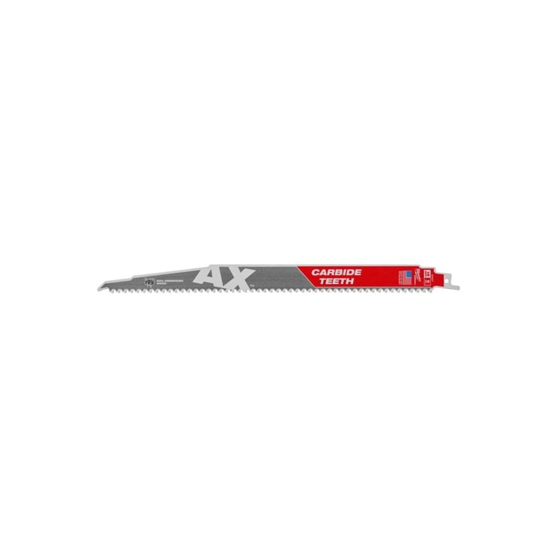 MILWAUKEE 12 5 TPI AX Nail Embedded Wood SAWZALL Blade w/ Carbide Teeth