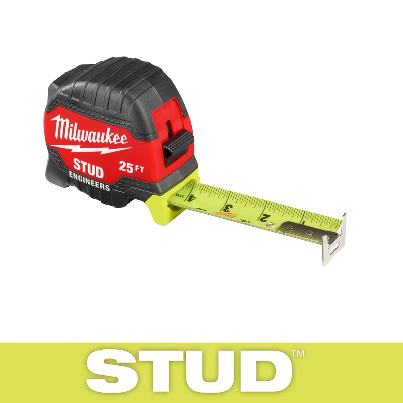 MILWAUKEE 25′ STUD Tape Measure w/ Engineer’s Scale