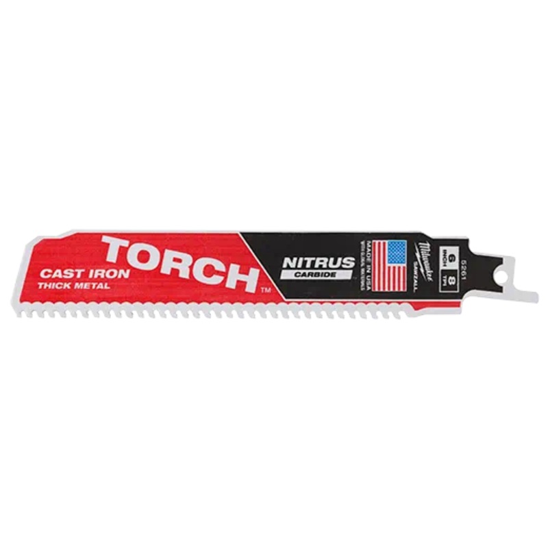 MILWAUKEE 6 8 TPI SAWZALL TORCH w/ NITRUS CARBIDE