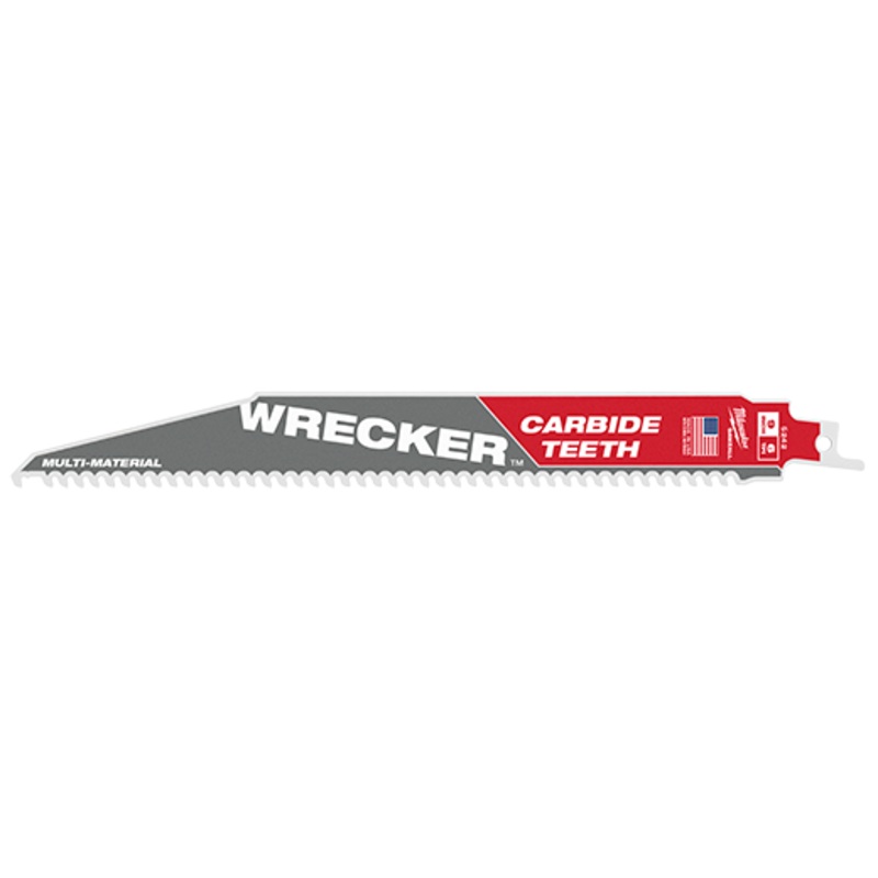 MILWAUKEE 9 6 TPI WRECKER Multi-Material SAWZALL Blade w/ Carbide Teeth