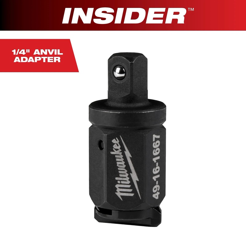 MILWAUKEE INSIDER Box Ratchet 1/4 Anvil Adapter