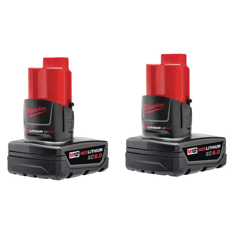 MILWAUKEE M12 REDLITHIUM XC6.0 Battery (2 PACK)