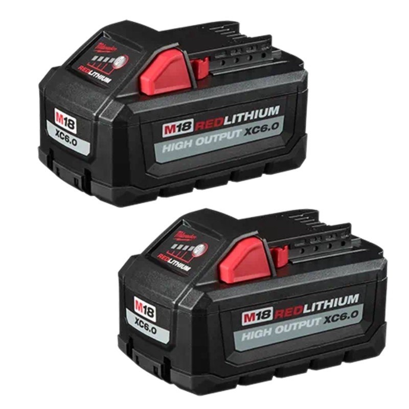 MILWAUKEE M18 REDLITHIUM HIGH OUTPUT XC6.0 Battery (2 PACK)