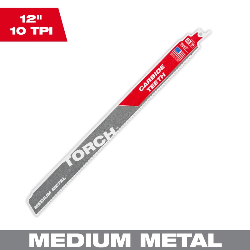 MILWAUKEE 12 10 TPI TORCH w/ Carbide Teeth For Medium Metal