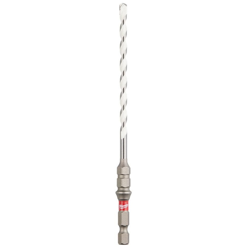 MILWAUKEE 3/16 X 6 SHOCKWAVE IMPACT DUTY Carbide Multi-Material Drill Bit For Concrete Screws