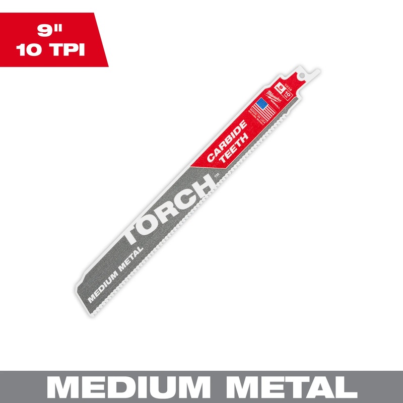 MILWAUKEE 9 10 TPI TORCH w/ Carbide Teeth For Medium Metal