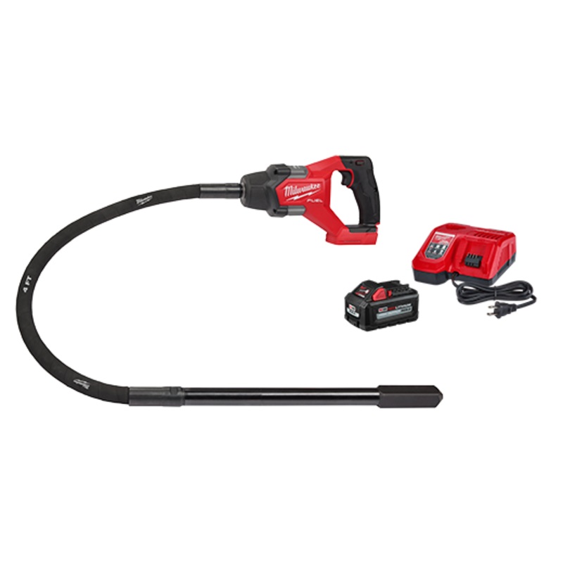 MILWAUKEE M18 FUEL 4′ Concrete Pencil Vibrator Kit