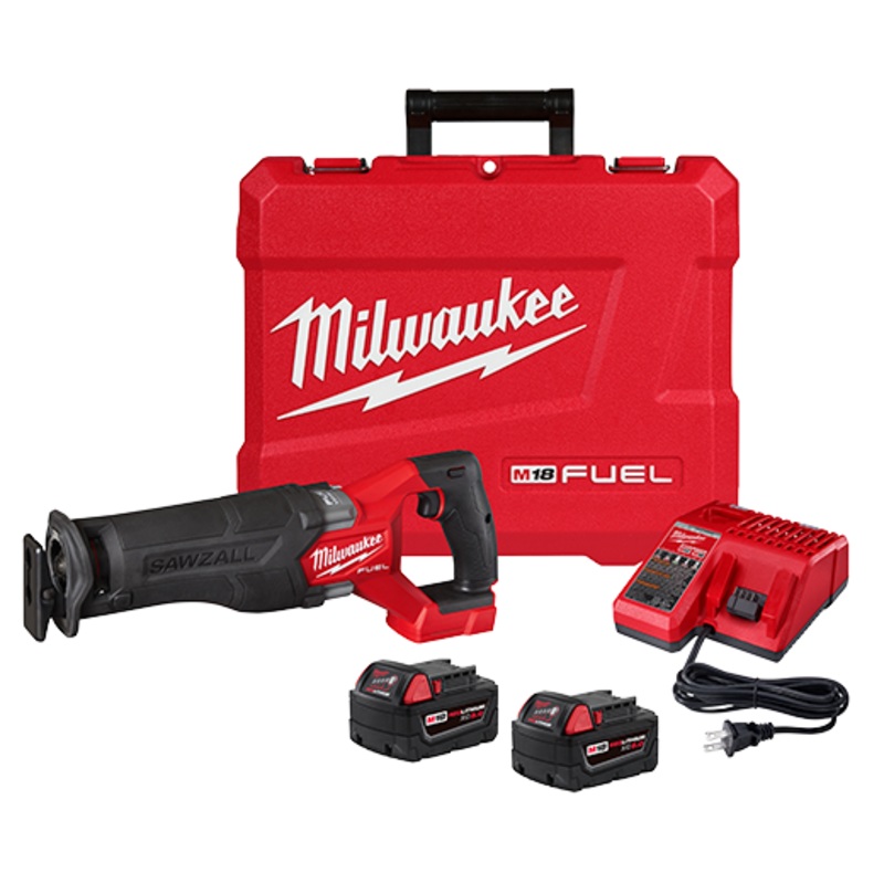 MILWAUKEE M18 FUEL SAWZALL Reciprocating Saw 2 Battery Kit