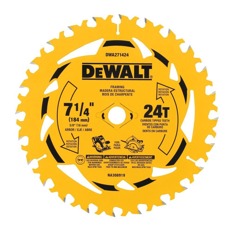 DEWALT 7-1/4 24T Circular Saw Blade