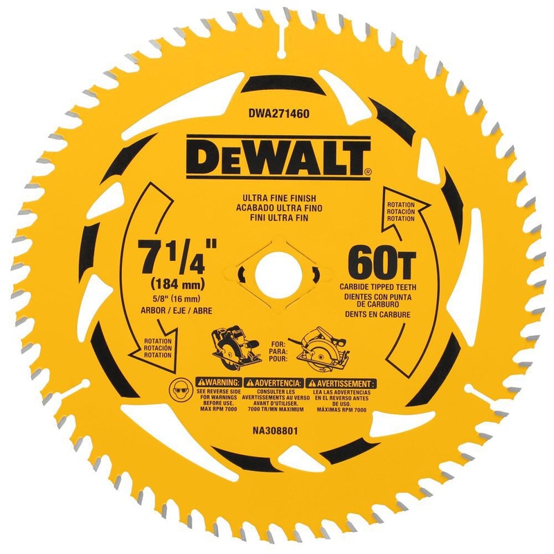 DEWALT 7-1/4 60T Circular Saw Blade