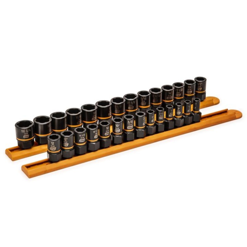 GEARWRENCH 28 PC. 1/4 & 3/8 Drive BOLT BITER Impact Extraction Socket Set