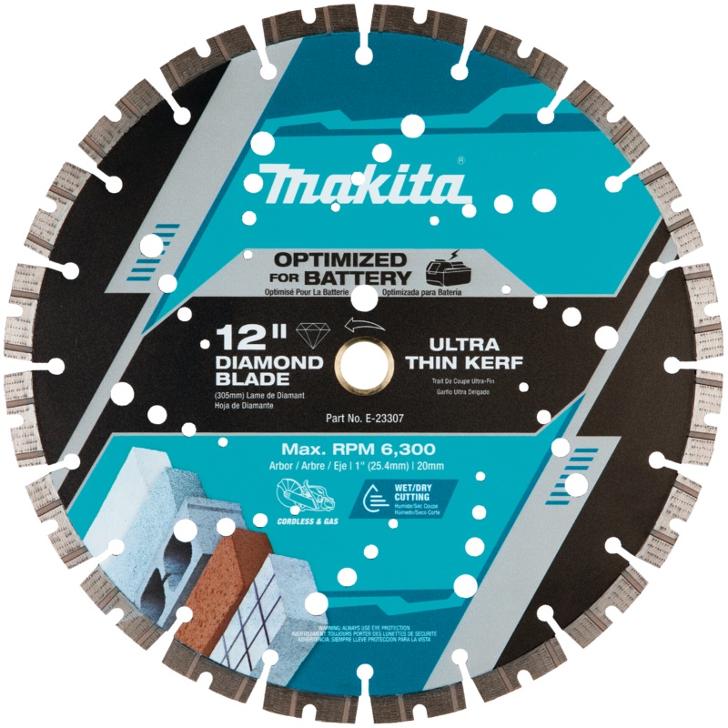 MAKITA 12 Thin Kerf Diamond Blade, Segmented, General Purpose