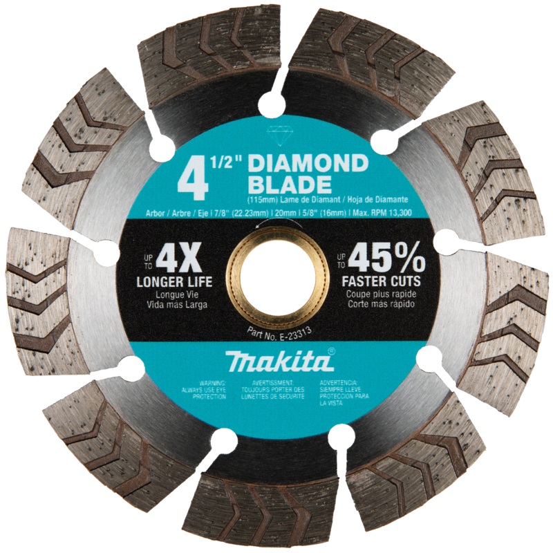 MAKITA 41/2 Diamond Blade, Segmented Turbo, General Purpose