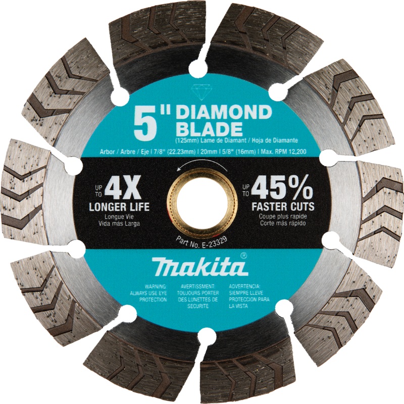 MAKITA 5 Diamond Blade, Segmented Turbo, General Purpose
