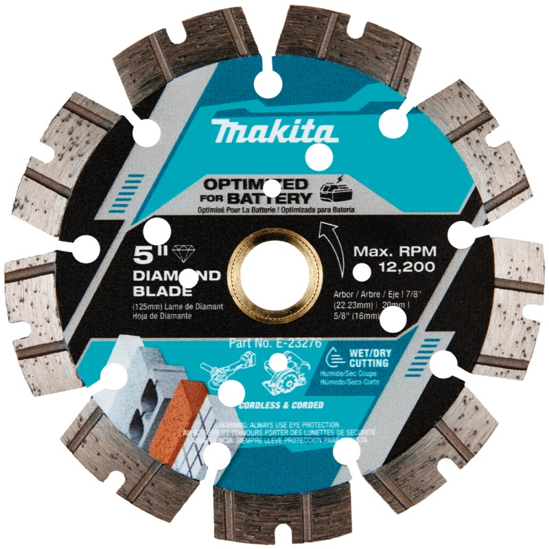 MAKITA 5 Thin Kerf Diamond Blade, Segmented, General Purpose