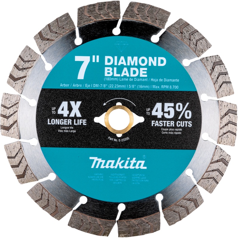 MAKITA 7 Diamond Blade, Segmented Turbo, General Purpose