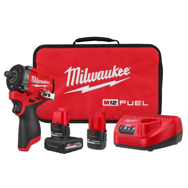 MILWAUKEE M12 FUEL Stubby 1/2 Impact Wrench Kit
