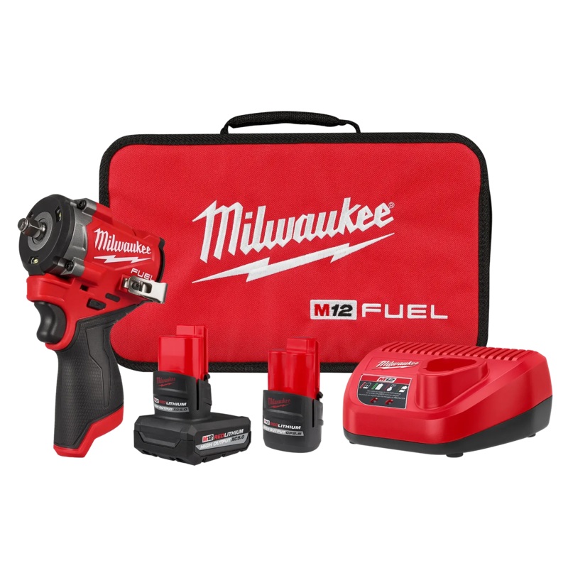 MILWAUKEE M12 FUEL Stubby 3/8 Impact Wrench Kit