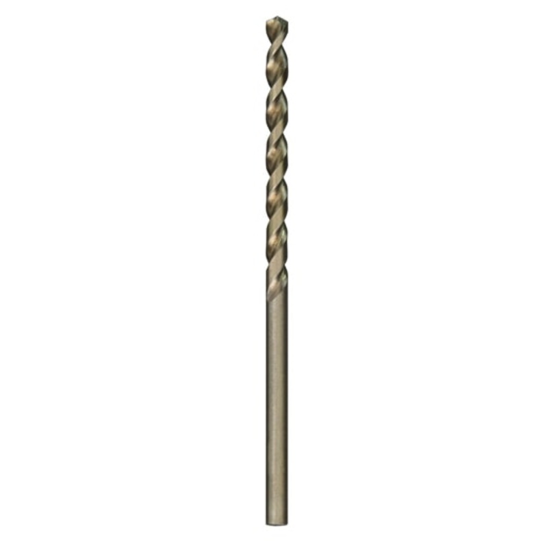MILWAUKEE RED HELIX Cobalt Drill Bits, 3-Flat Shank