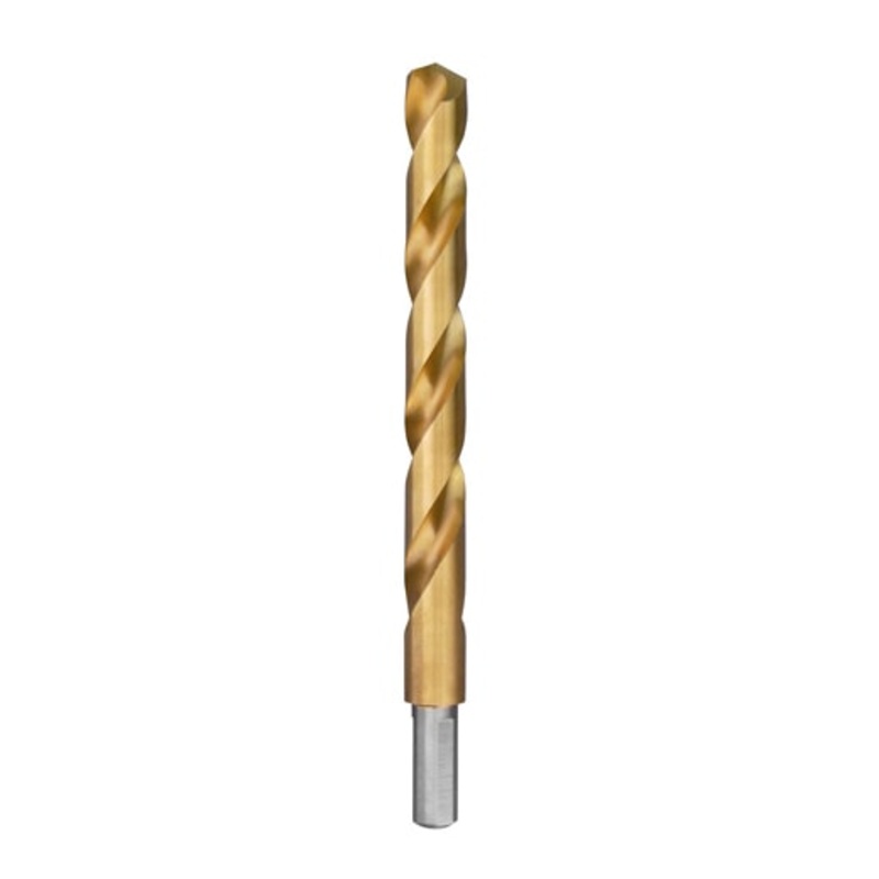 MILWAUKEE THUNDERBOLT Titanium Coated Drill Bits, 3/8 Reduced 3-Flat Shank