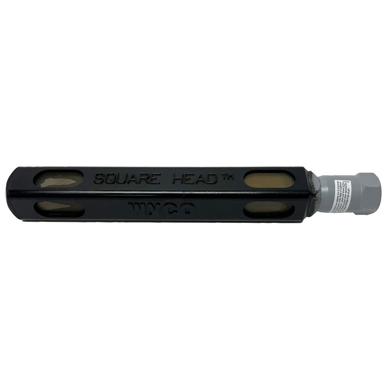 WYCO 1-3/4 Polyurethane Coated Square Vibrator Head