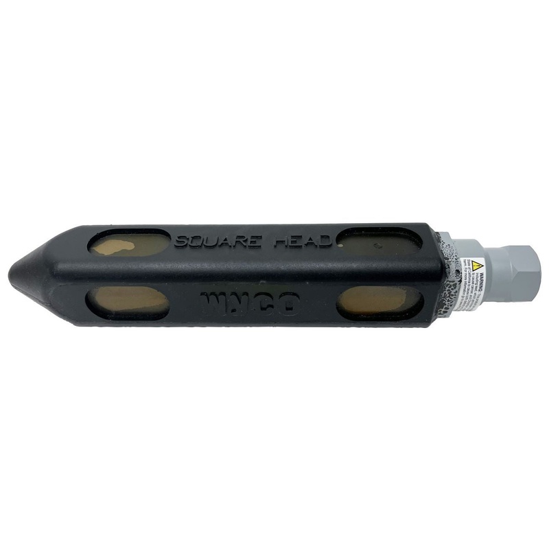 WYCO 2-3/8 Polyurethane Coated Square Vibrator Head