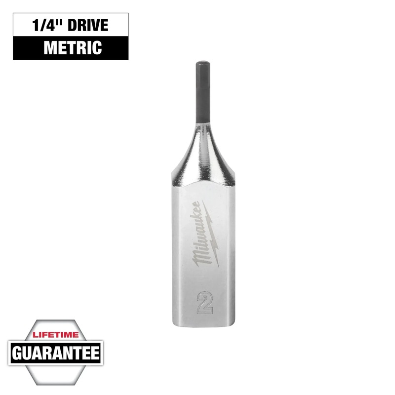 MILWAUKEE 1/4 Drive Hex Bit Sockets – Metric