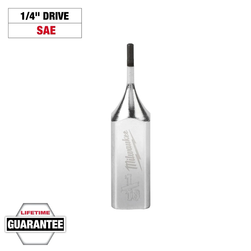 MILWAUKEE 1/4 Drive Hex Bit Sockets – SAE