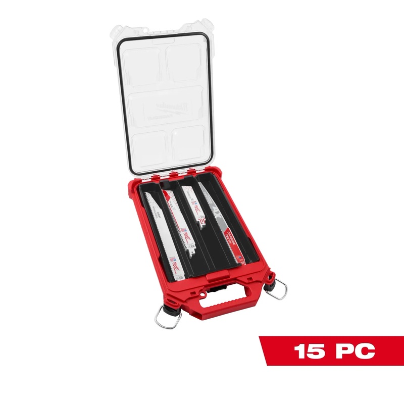 MILWAUKEE 15 PC. SAWZALL Blade PACKOUT Kit