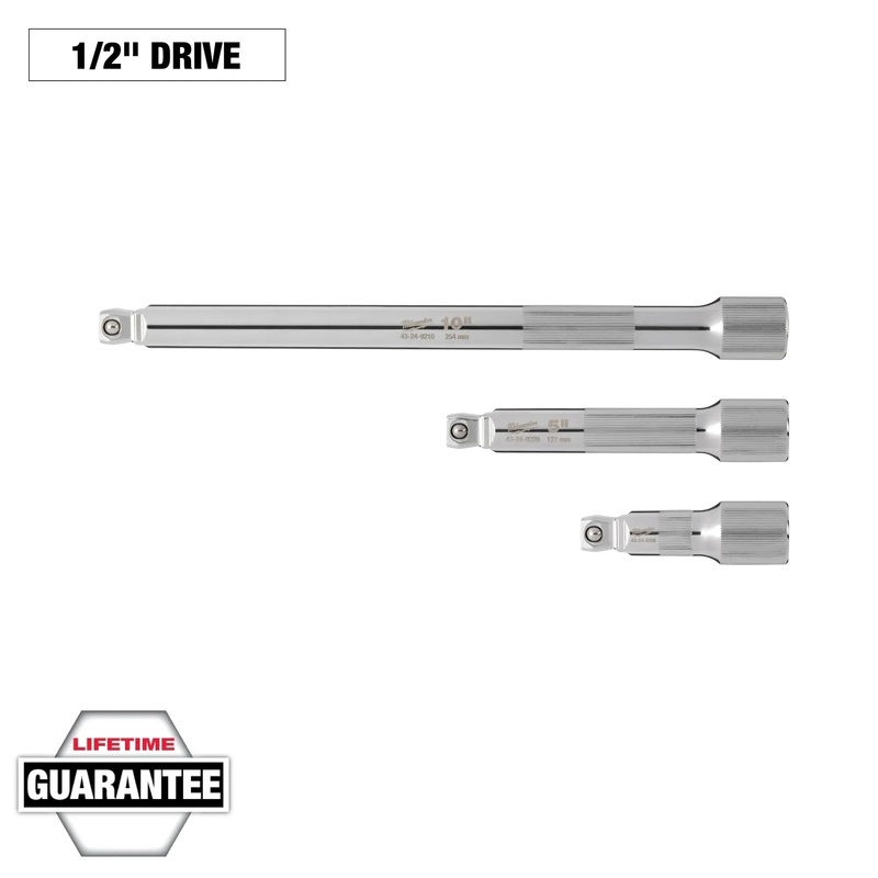 MILWAUKEE 3 PC. 1/2 Drive Wobble Extension Set