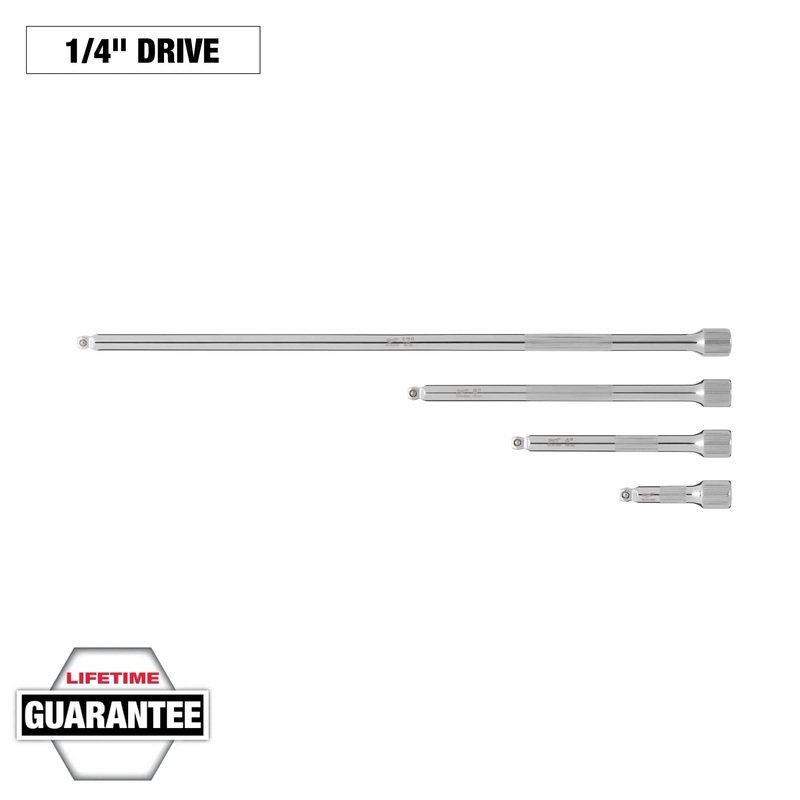 MILWAUKEE 4 PC. 1/4 Drive Wobble Extension Set