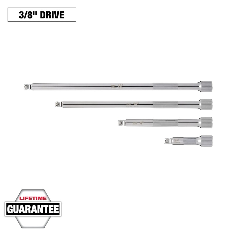 MILWAUKEE 4 PC. 3/8 Drive Wobble Extension Set