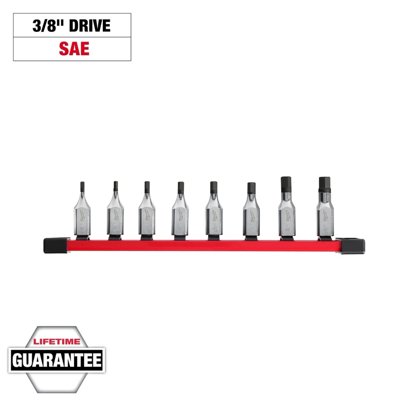 MILWAUKEE 8 PC. 3/8 Drive Hex Bit Socket Set – SAE