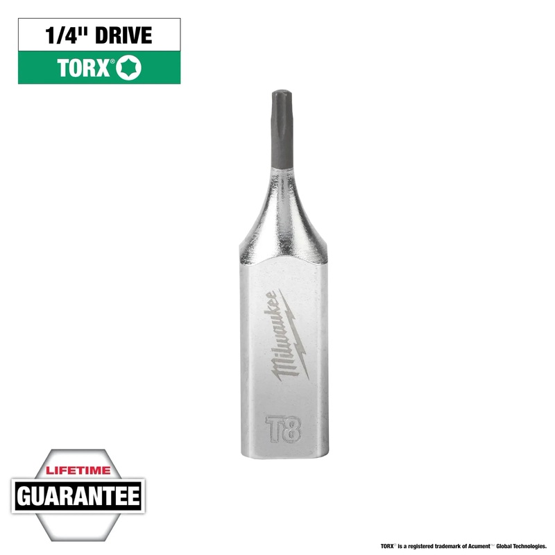 MILWAUKEE TORX 1/4 Drive Bit Sockets