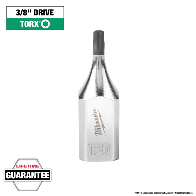 MILWAUKEE TORX 3/8 Drive Bit Sockets